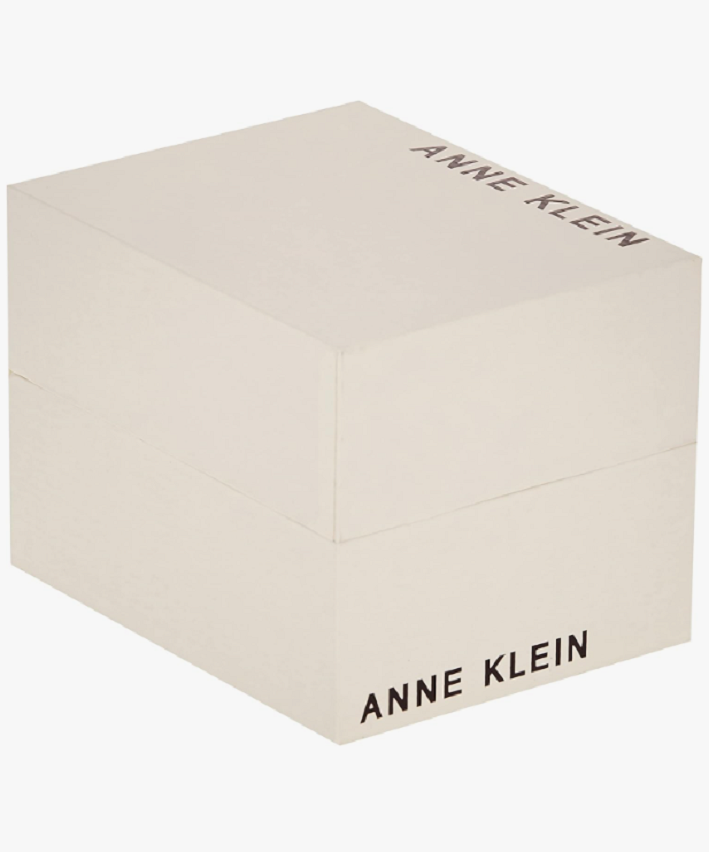 Reloj Mujer Anne Klein Cristal Mineral 37 Mm Ak/3761svtt