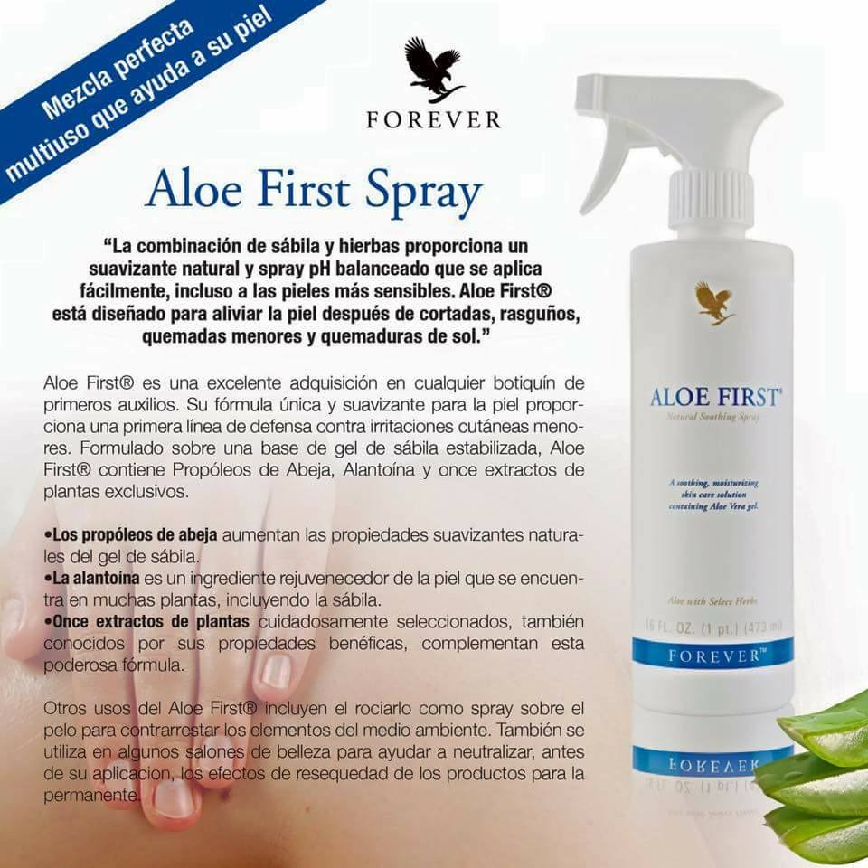 Spray Forever Aloe First Gel Calmante Para Piel Con Rociador.