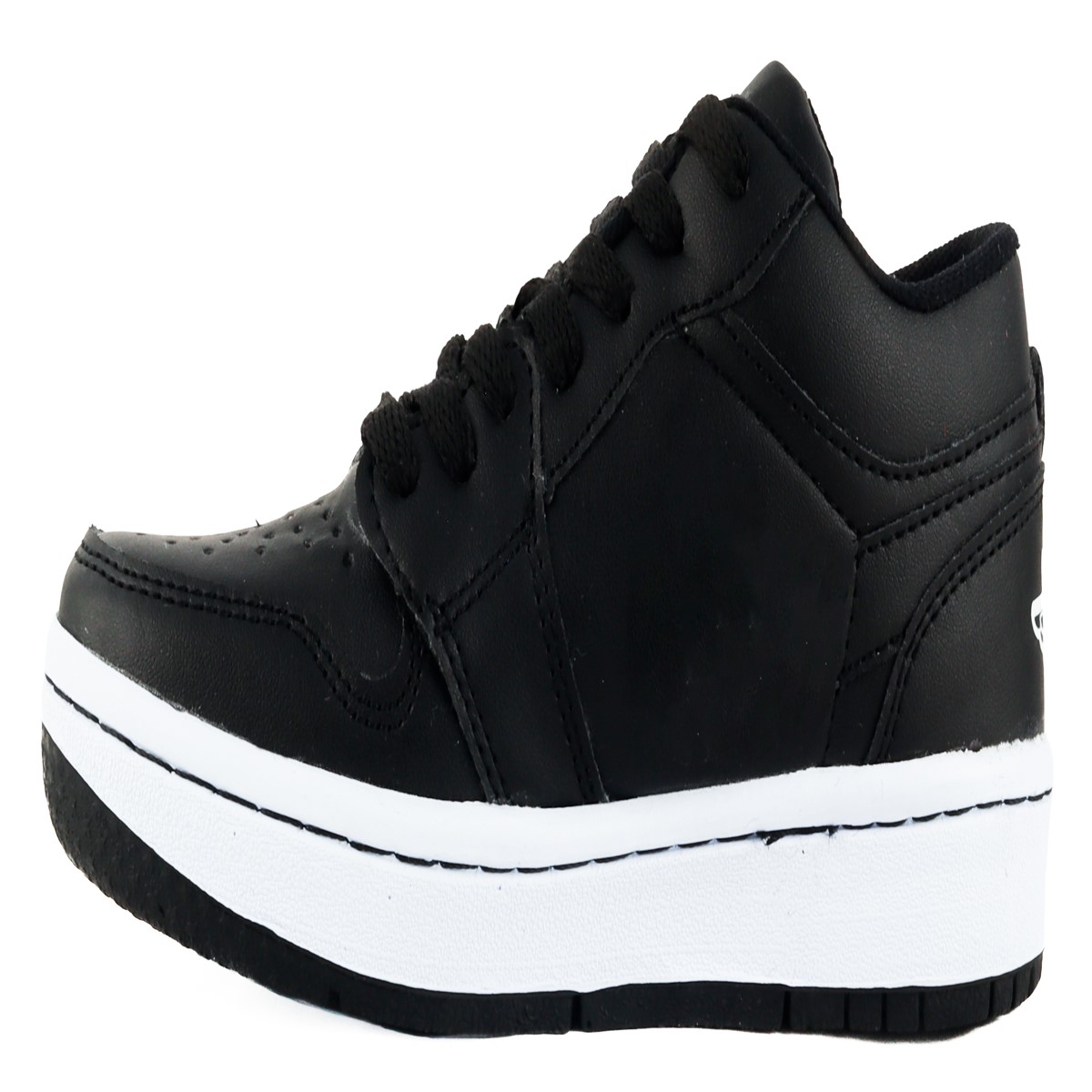 Tenis Niño Deportivo Skate Casuales Cosidos Negro 1231-nn.