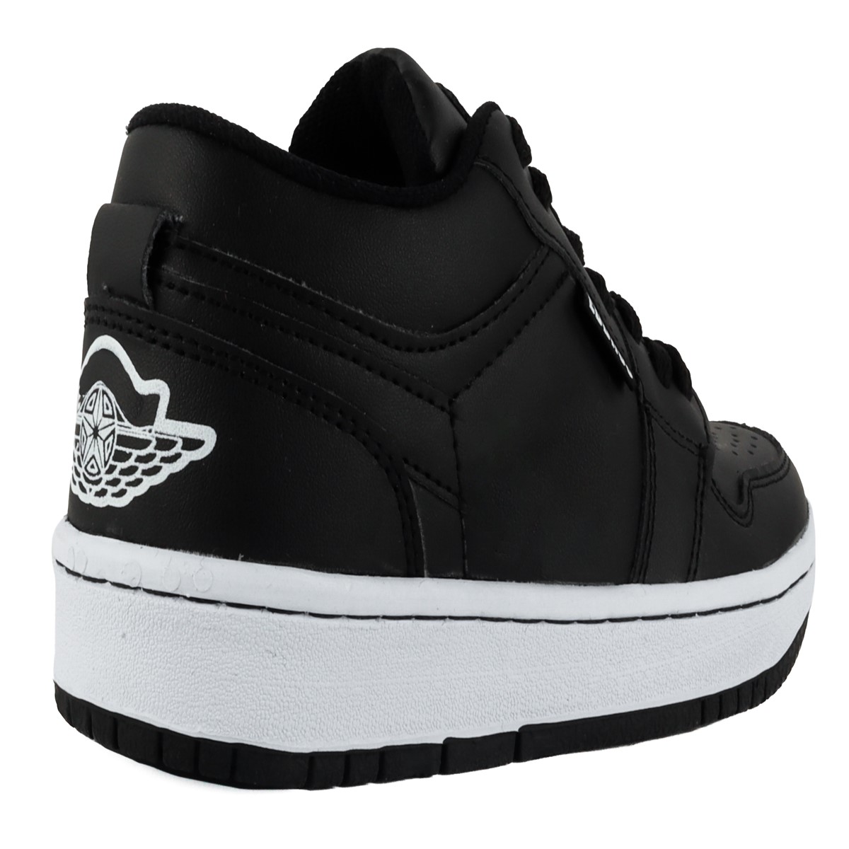 Tenis Niño Deportivo Skate Casuales Cosidos Negro 1231-nn.