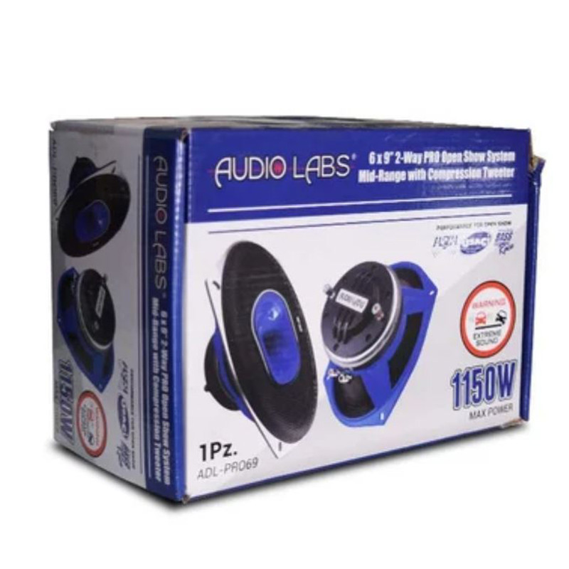 Medio Rango + Driver Audio Labs ADL-PRO69S 280/560W 6x9 Pulgadas 4 Ohms Open Show.