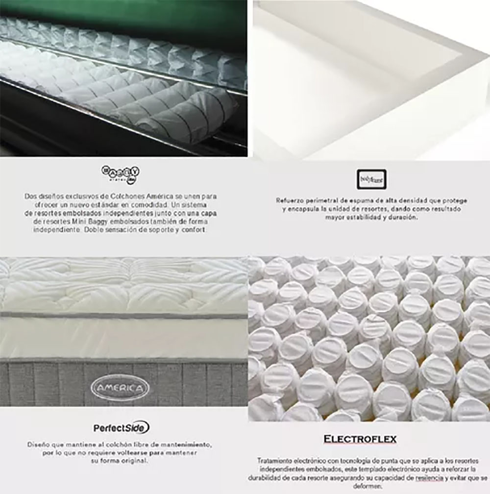 Colchon Individual Becker Con Euro Top.