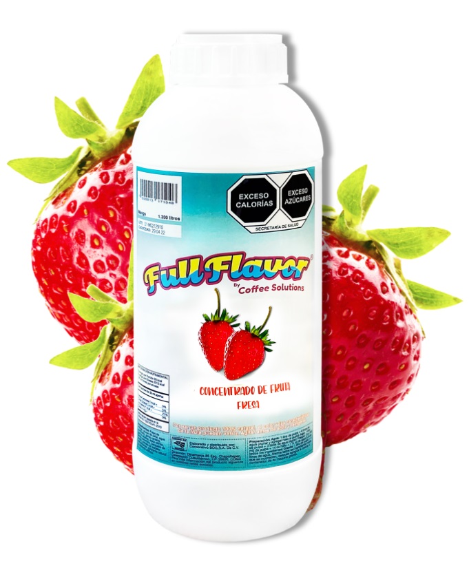Concentrado De Fruta Sabor Fresa 1,200ml