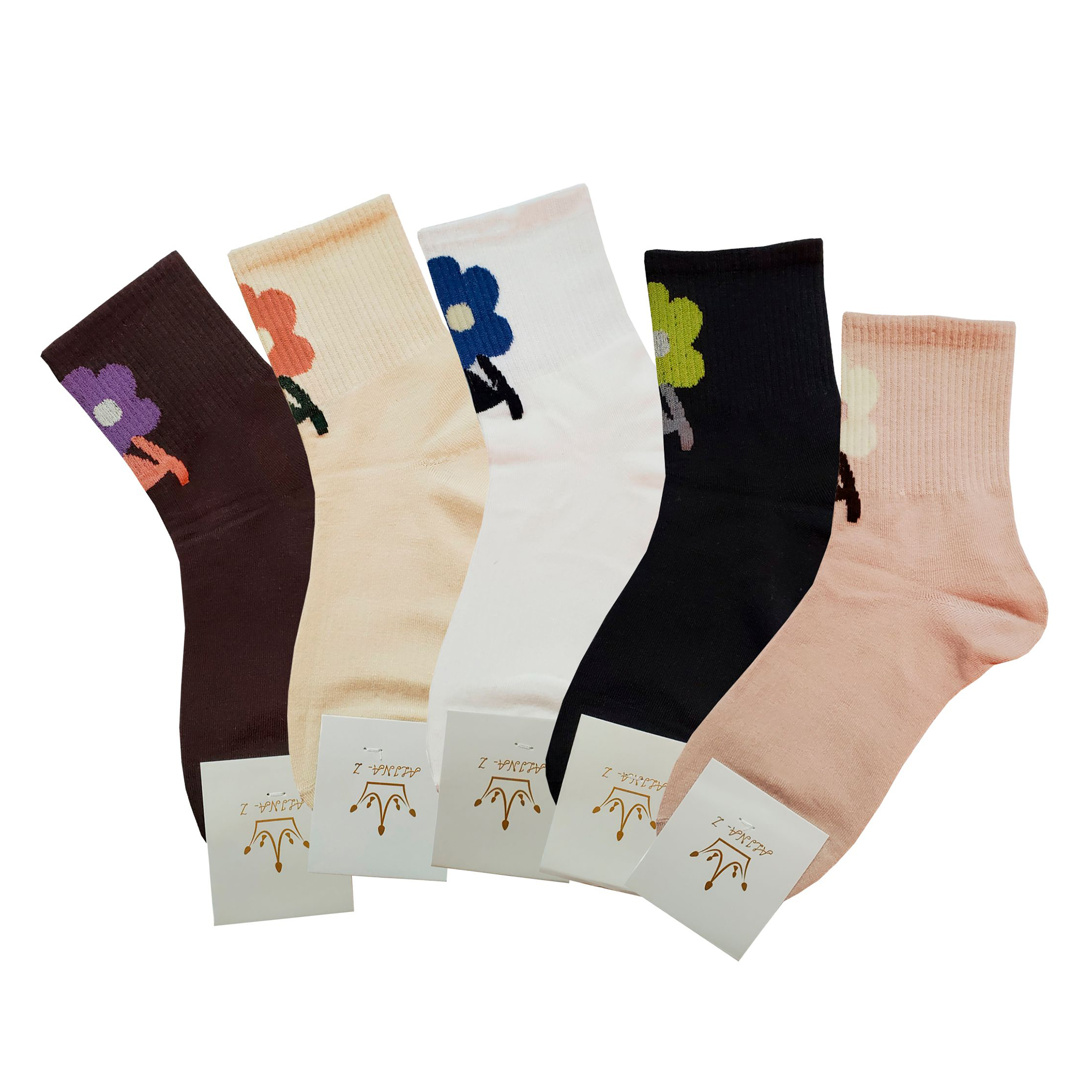 Tines Largos Dama Flores 6 Pares.