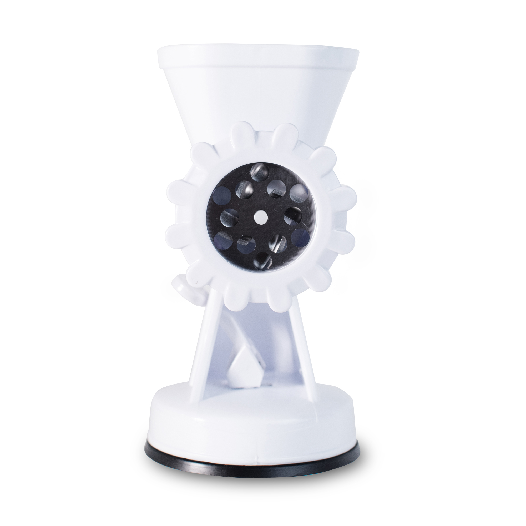 Molino de Carne Manual 2 en 1 Hiperware Muele Carne y Prepara Galletas Color Blanco