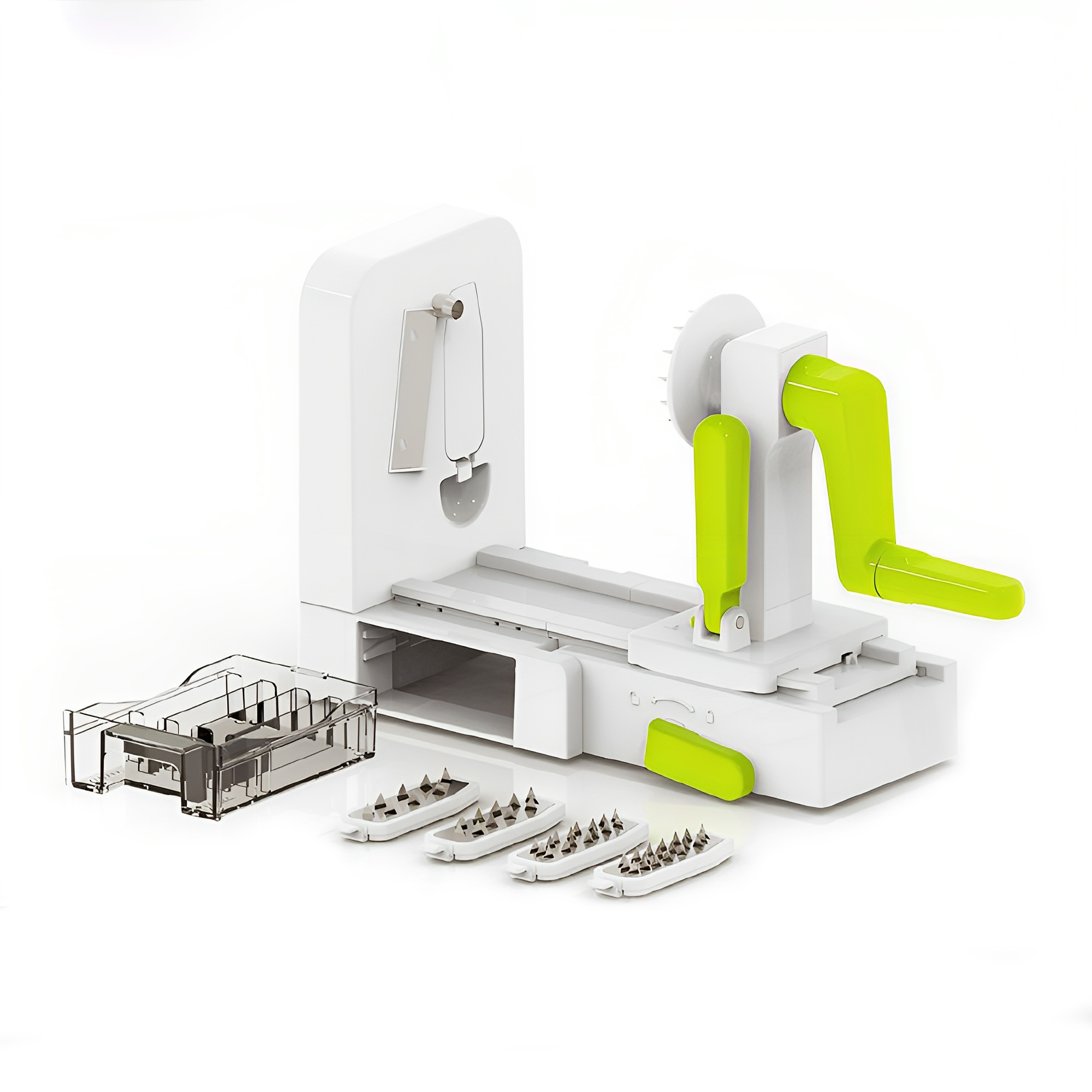 Rallador de Verduras Spiralizer Plegable Hiperware 5 Cortes en Espiral Color Blanco