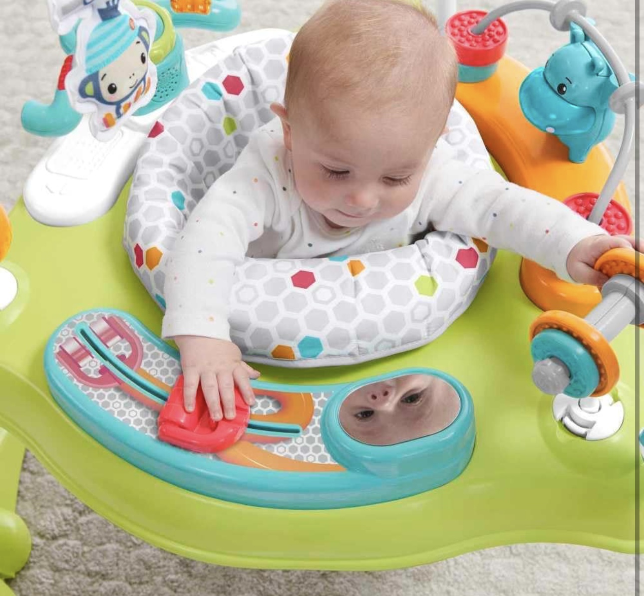 Silla Saltarina Diversión en el Gimnasio Música, Luces, Para Bebe