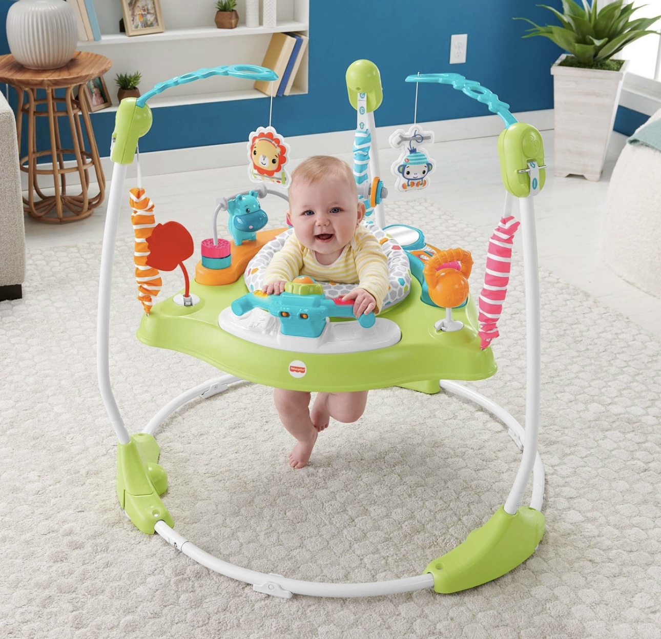 Silla Saltarina Diversión en el Gimnasio Música, Luces, Para Bebe