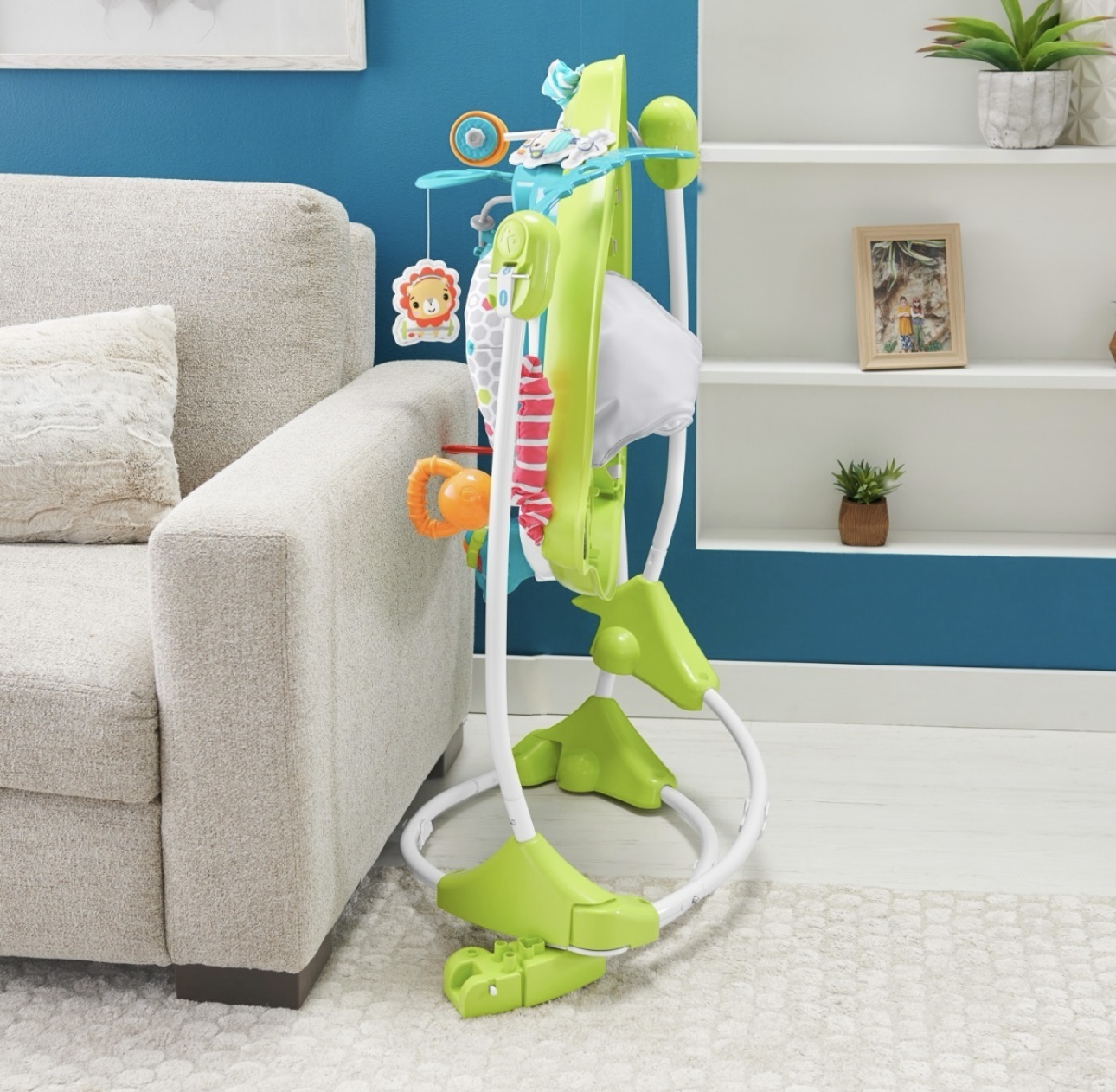 Silla Saltarina Diversión en el Gimnasio Música, Luces, Para Bebe