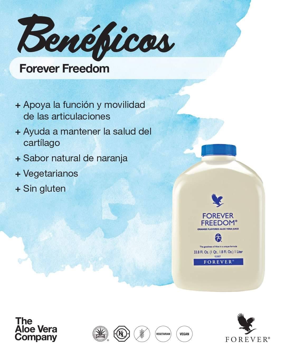 Forever Freedom Jugo Orange Aloe 100% Natural Forever Living.