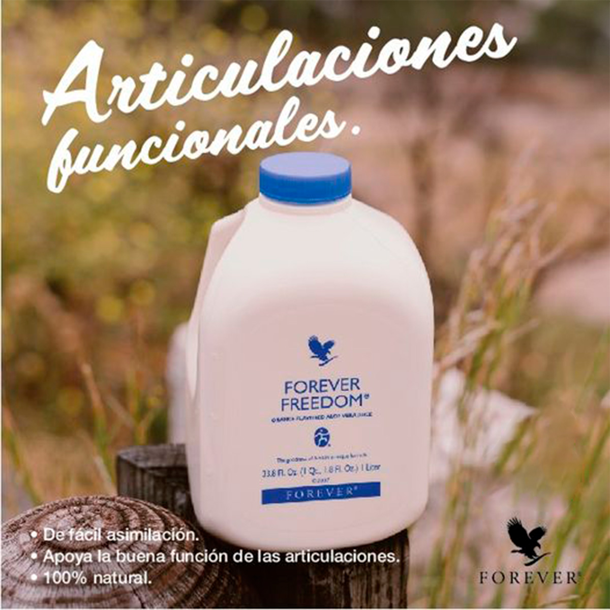Forever Freedom Jugo Orange Aloe 100% Natural Forever Living.