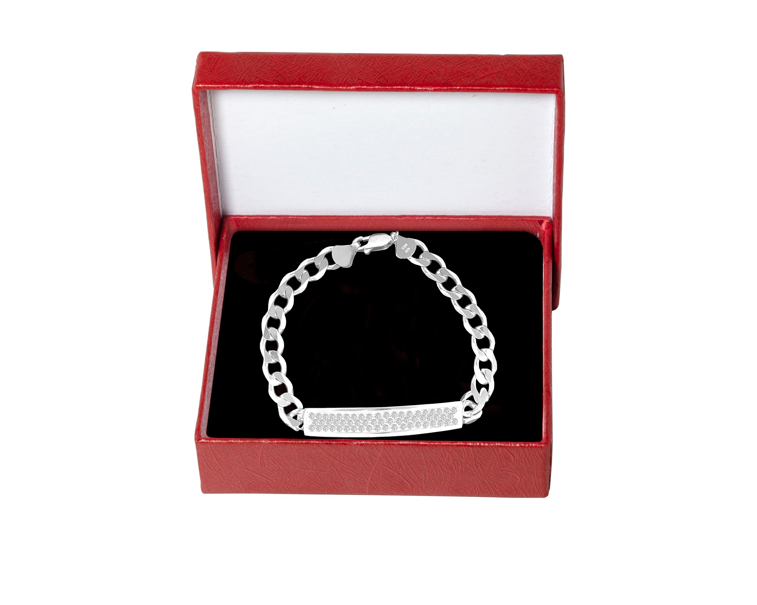 Pulsera/Esclava Plata 925 Horoz Circonias 19cm SP570.
