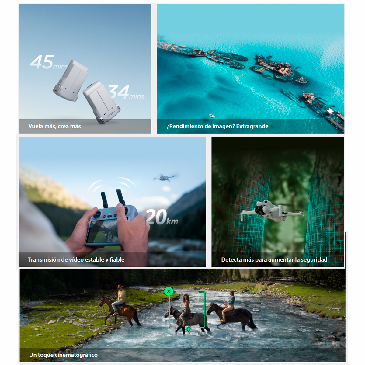 Drone Mini 4 Pro Dji Cámara 4k Plegable Batería Recargable