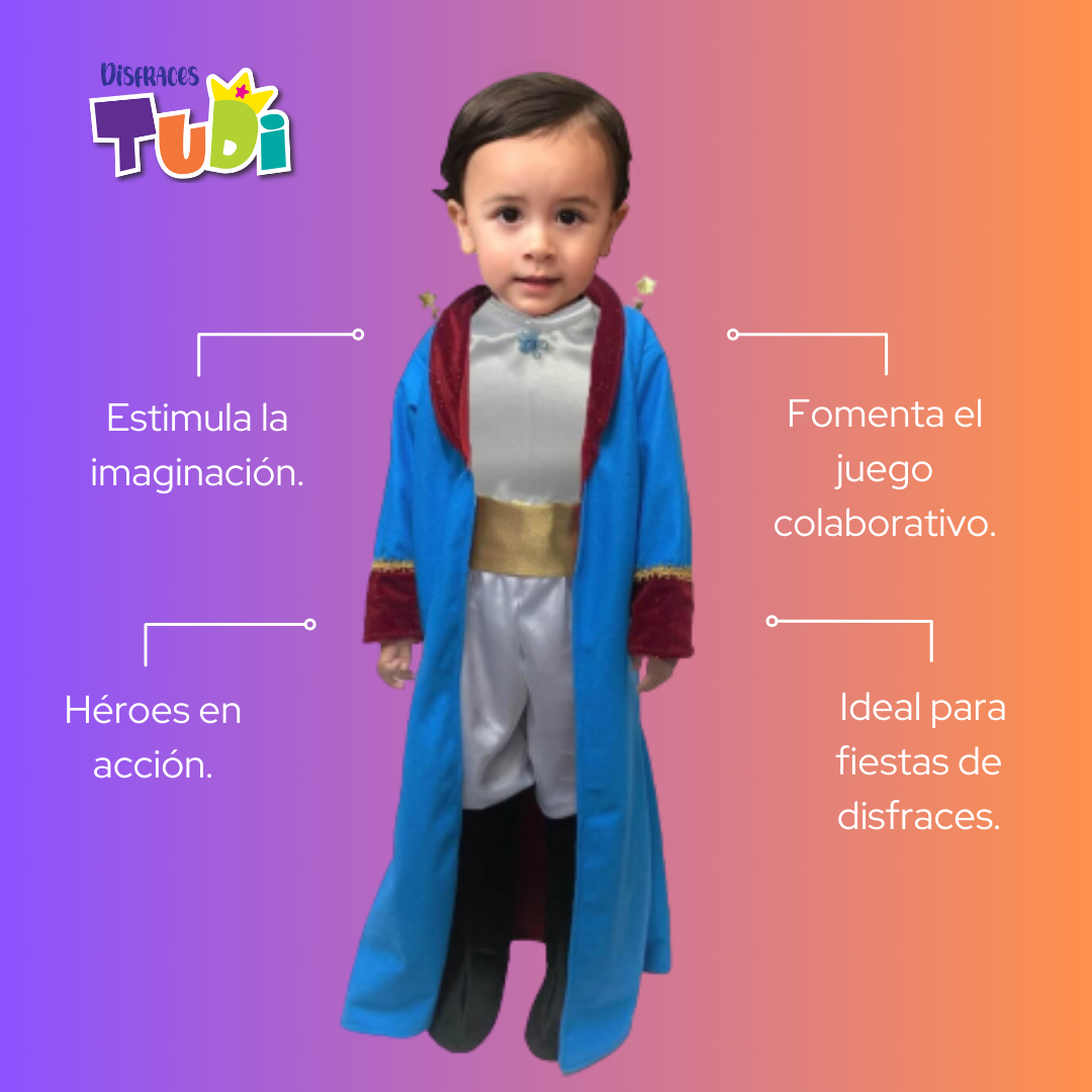 Disfraz del Principito Bebé, Niños - Disfraces de Rey - Traje de Príncipe Azul
