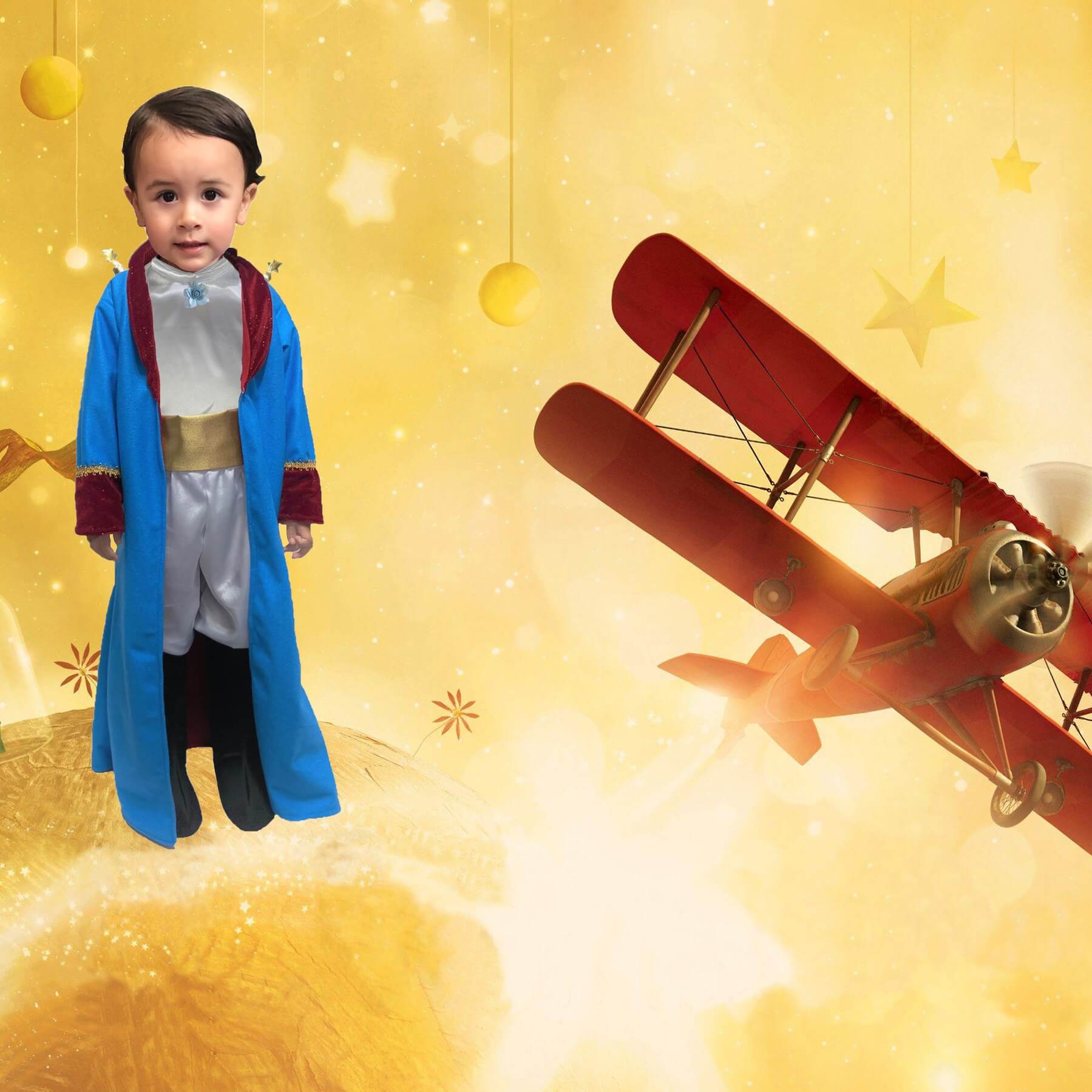 Disfraz del Principito Bebé, Niños - Disfraces de Rey - Traje de Príncipe Azul