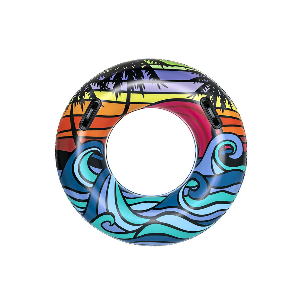 Salvavidas Inflable Dona Diseño Tropical Flotador 91 Cm