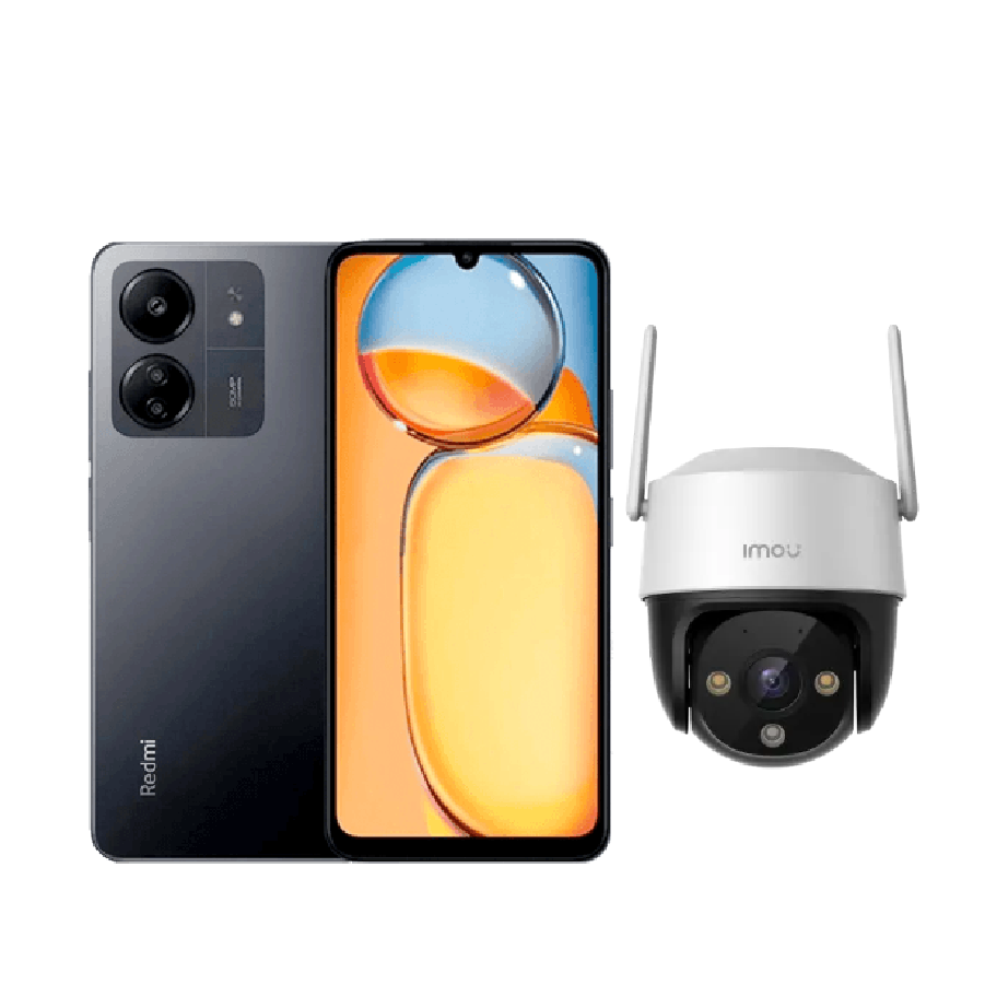 Xiaomi Redmi 13C 6/128GB Negro+ Cámara de seguridad IMOU Cruiser SE+