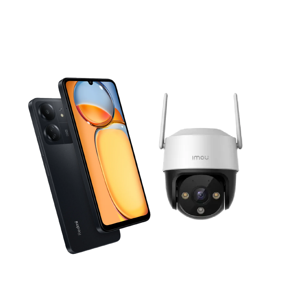 Xiaomi Redmi 13C 6/128GB Negro+ Cámara de seguridad IMOU Cruiser SE+