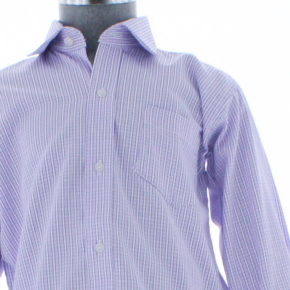 Camisa De Vestir Niño Color Lila Rayas 3662 2 A 18 Años