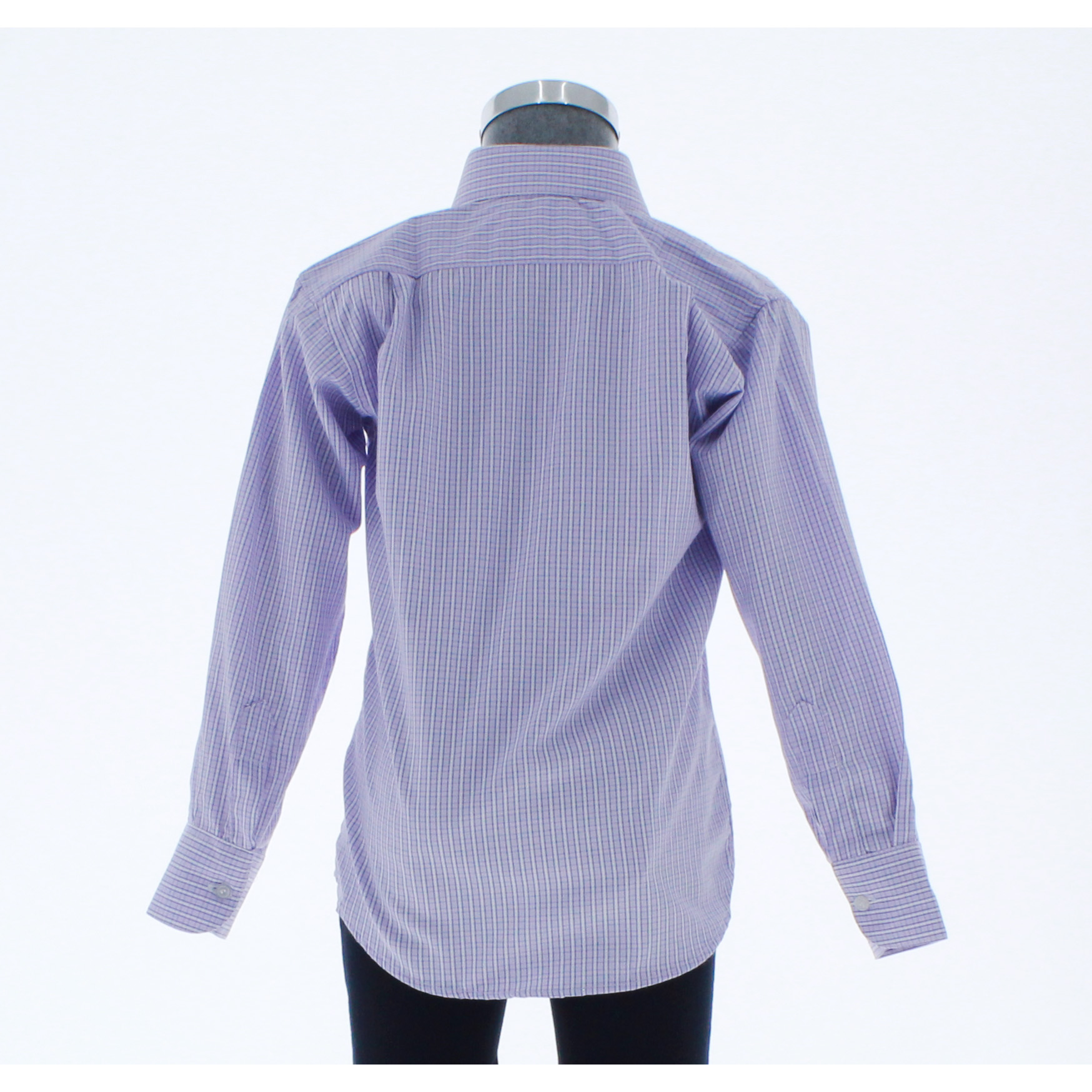Camisa De Vestir Niño Color Lila Rayas 3662 2 A 18 Años