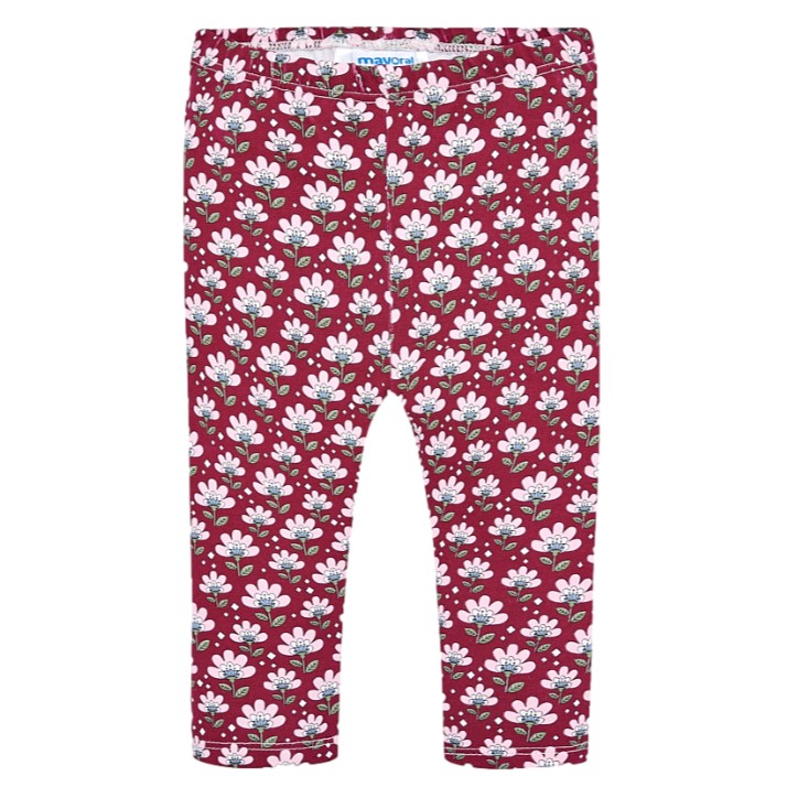 Conjunto Mayoral camiseta manga larga dibujo y leggings estampados para bebé niña
