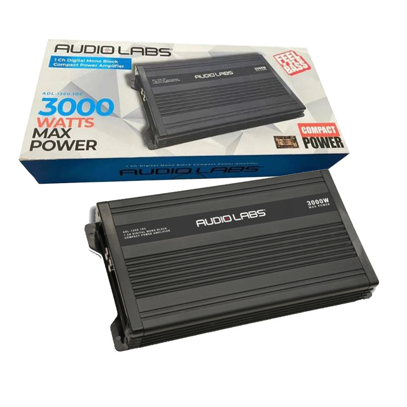 Amplificador Monoblock Audio Labs ADL-1200.1DC 3000 Watts Clase D 4 Ohms