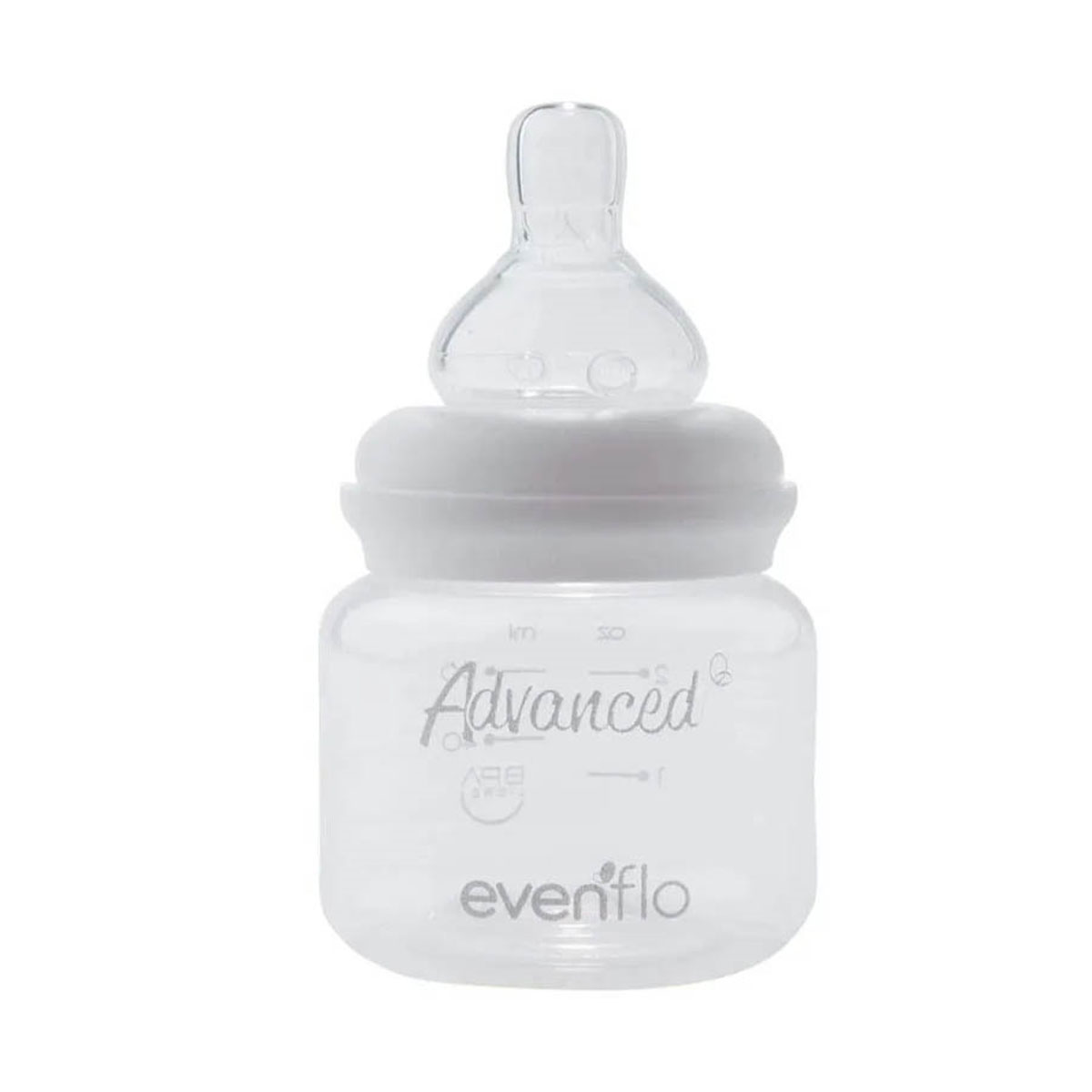 Biberon Evenflo 2 Oz Transparente Delgado 2 Piezas.
