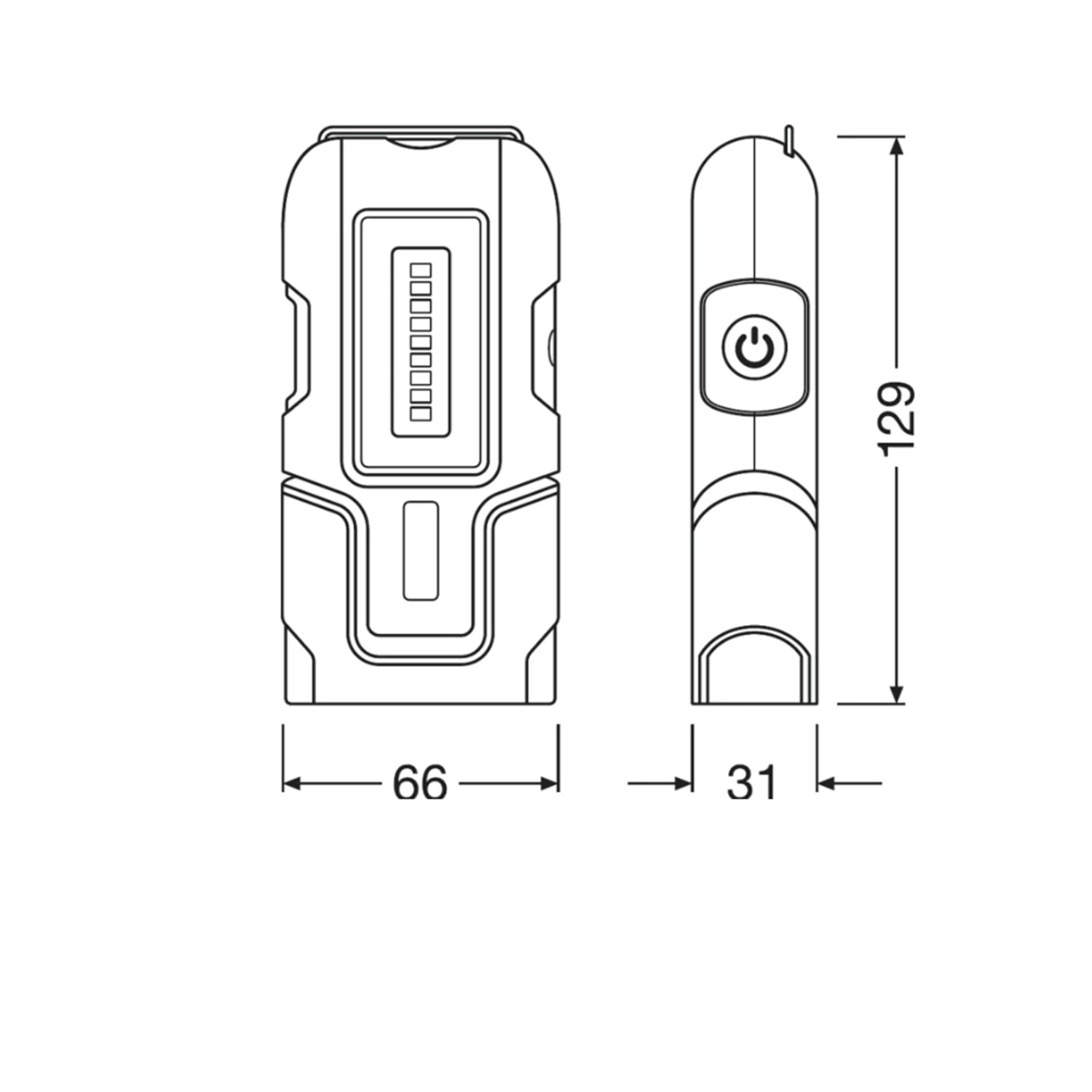 Lámpara de Inspección compacta función linterna - 11 LEDs