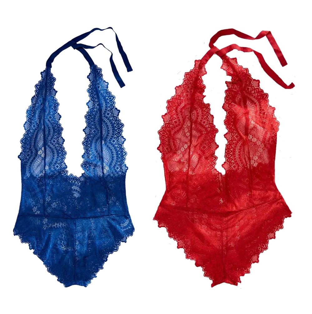 Body sin espalda escote en V.