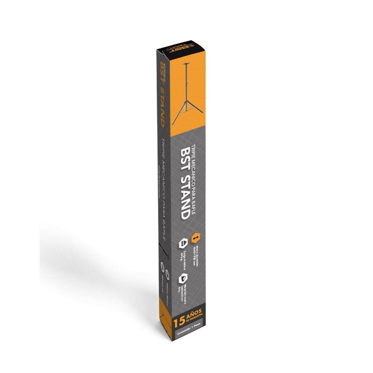 Tripie Stand Pedestal para Bafle Bocina BST 40Kg de 8" a 15".