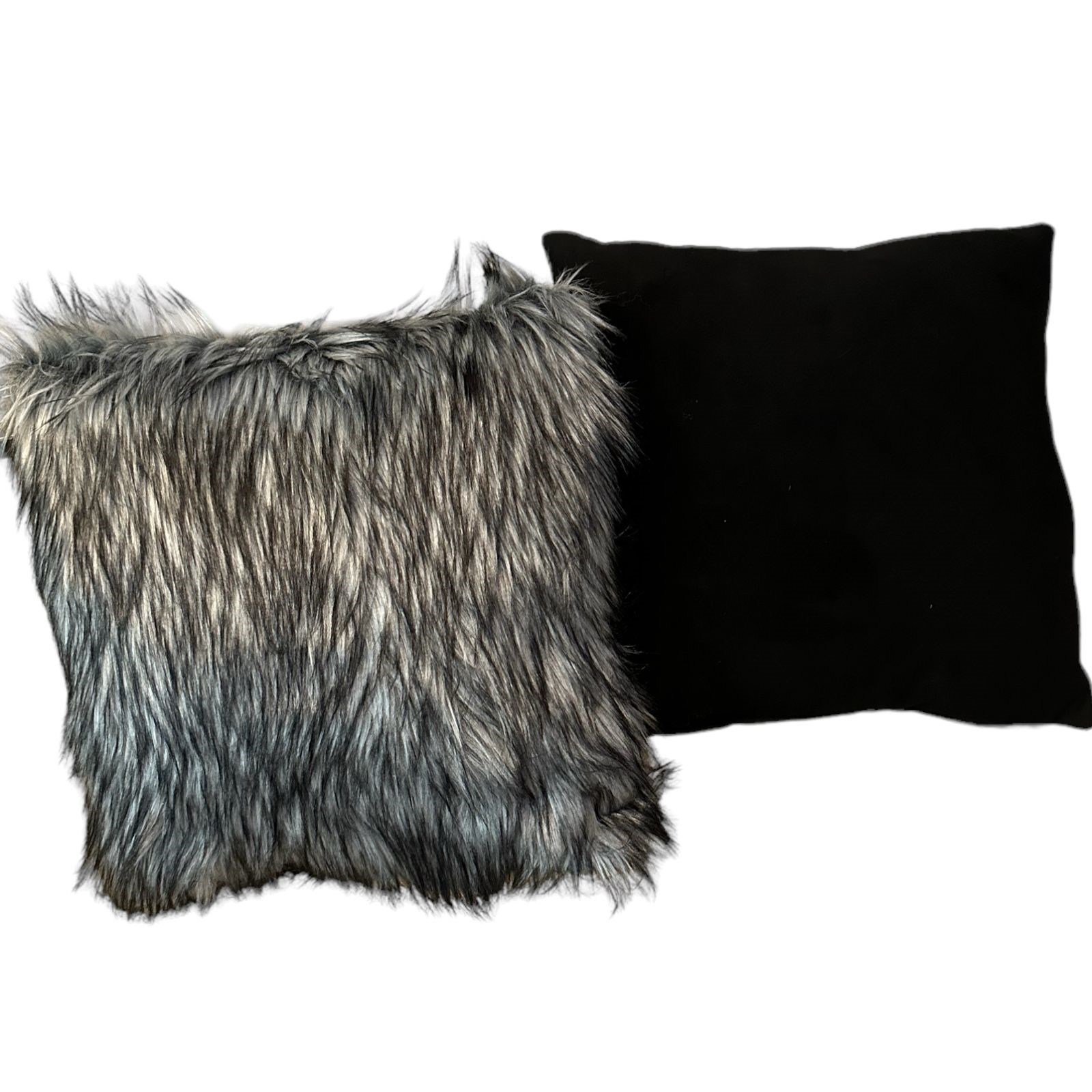 Pack Cojin Pelo largo y Suede Decorativo