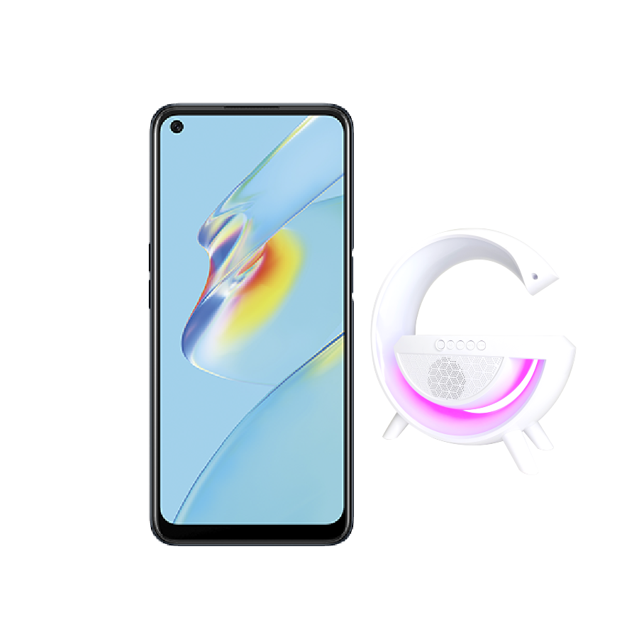 OPPO A54 4/128GB Negro Telcel+Bocina LED Wireless Charging Speaker Blanco