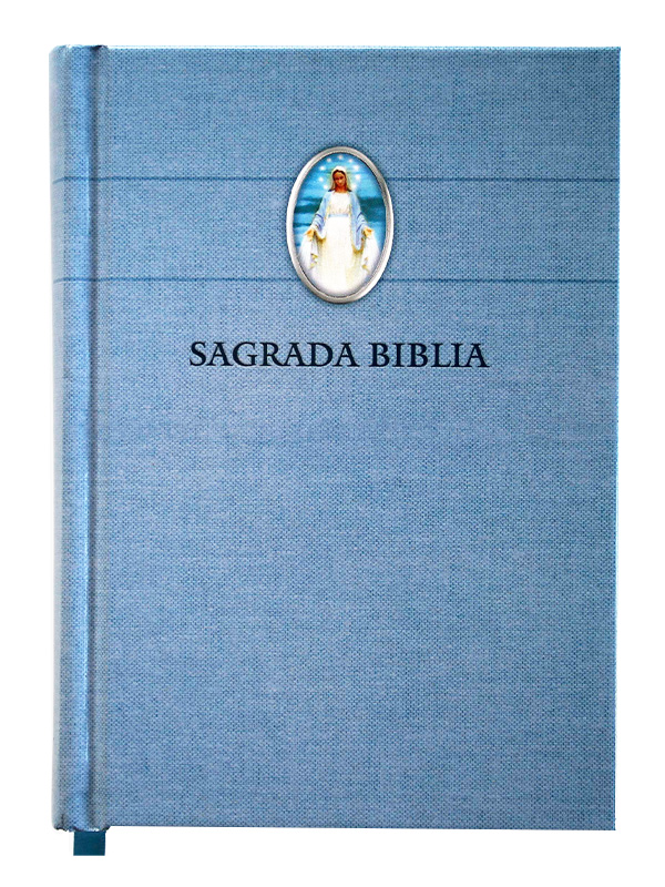 Biblia Católica En español Con Imagen de la Virgen Milagrosa 