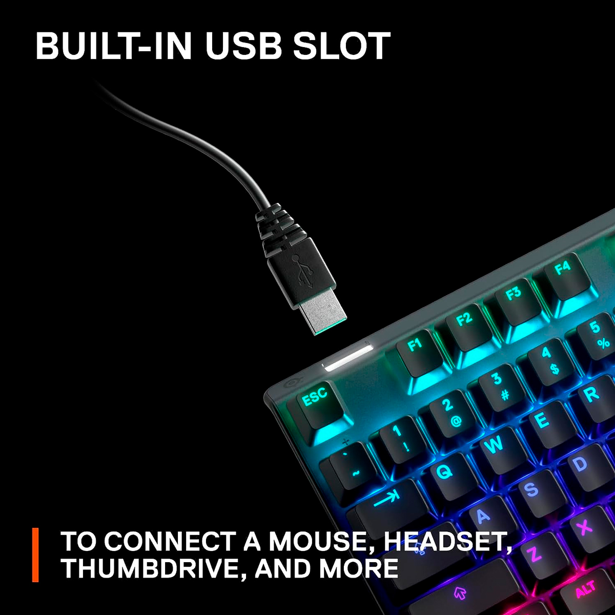 Teclado Gamer Apex Pro Switch Mecanico SteelSeries Luz RGB Reacondicionado Tipo A