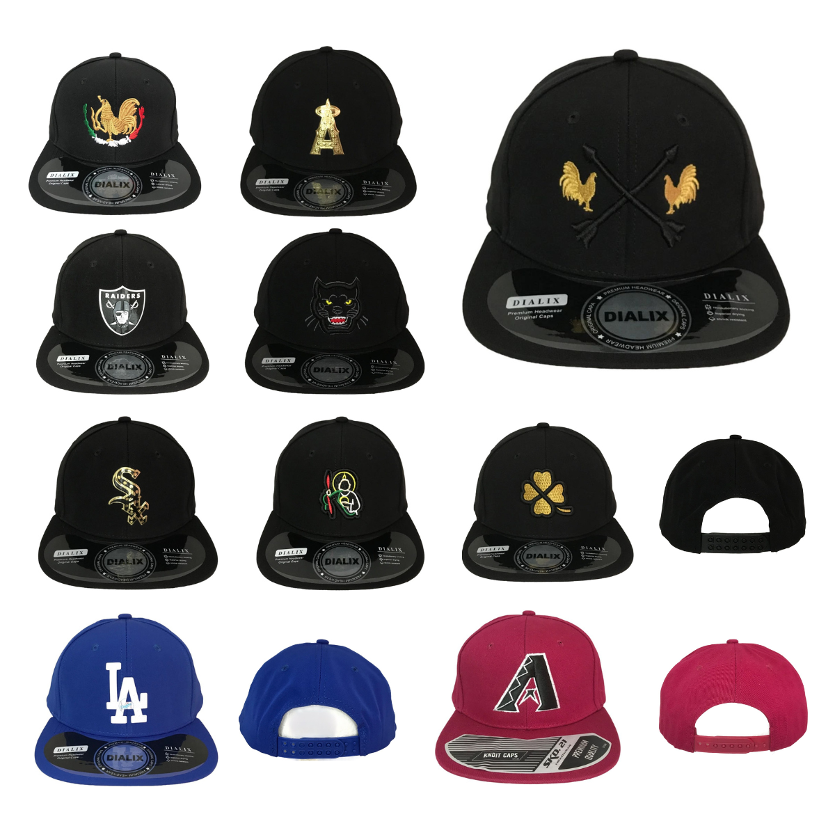 Kit 10 pz Gorra Económica Bordada Plana 