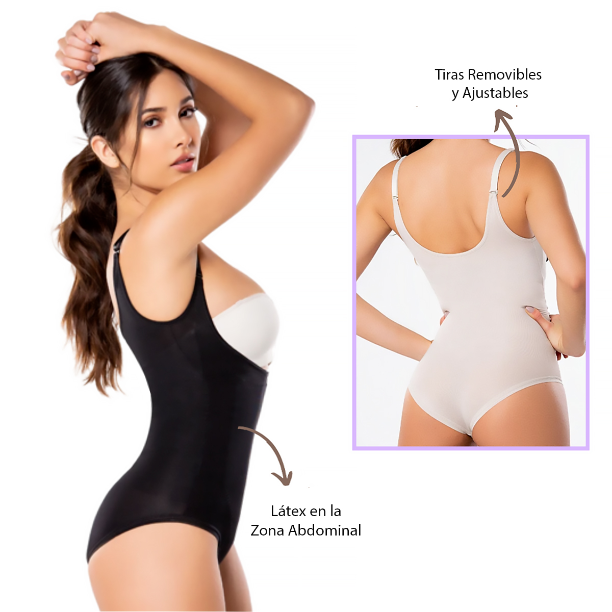 Faja tipo Body de Compresion Moldeadora Levanta Gluteos Colombiana Original.