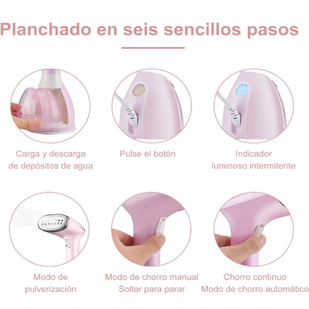 Kit plancha de vapor vertical alta potencia 290 ml