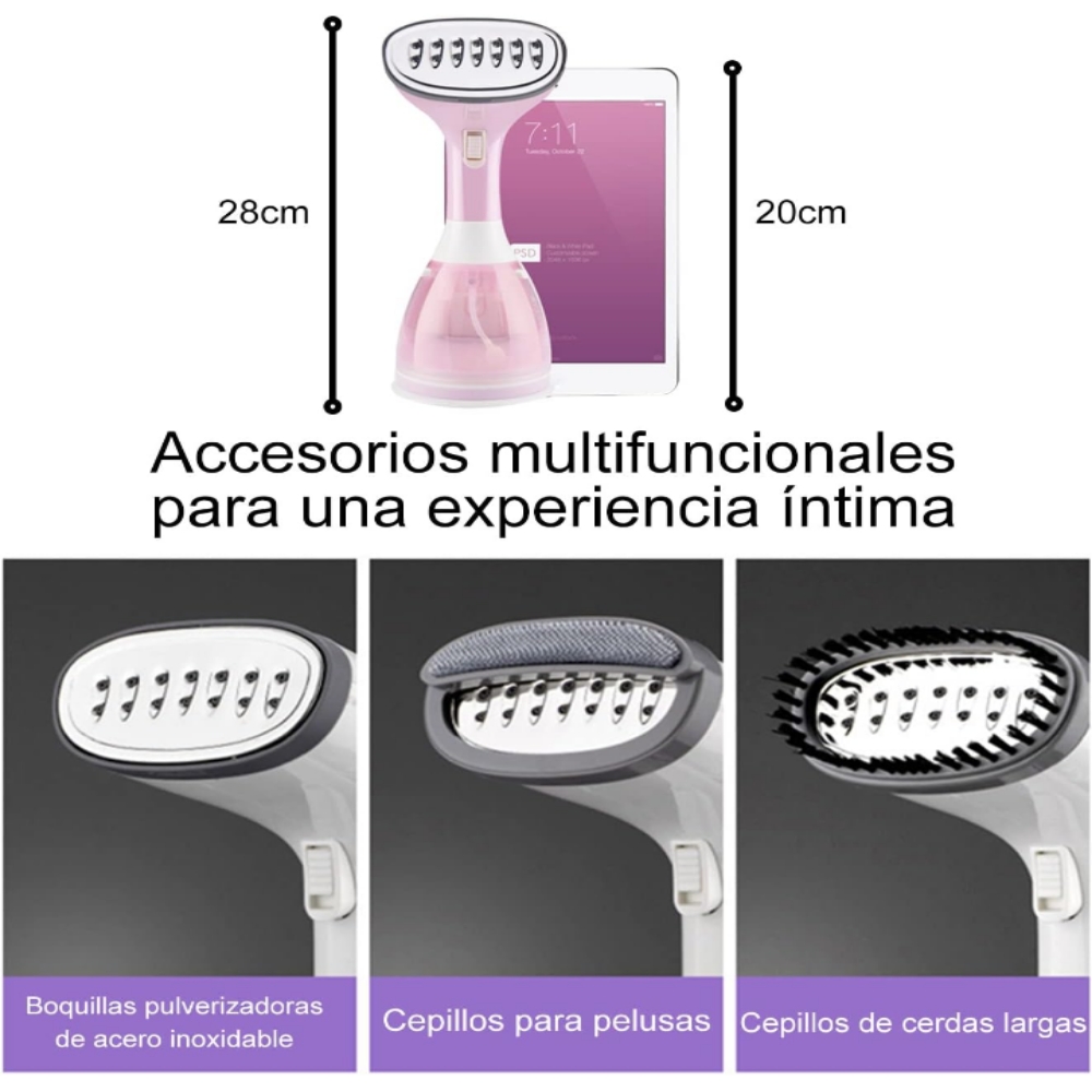 Kit plancha de vapor vertical alta potencia 290 ml