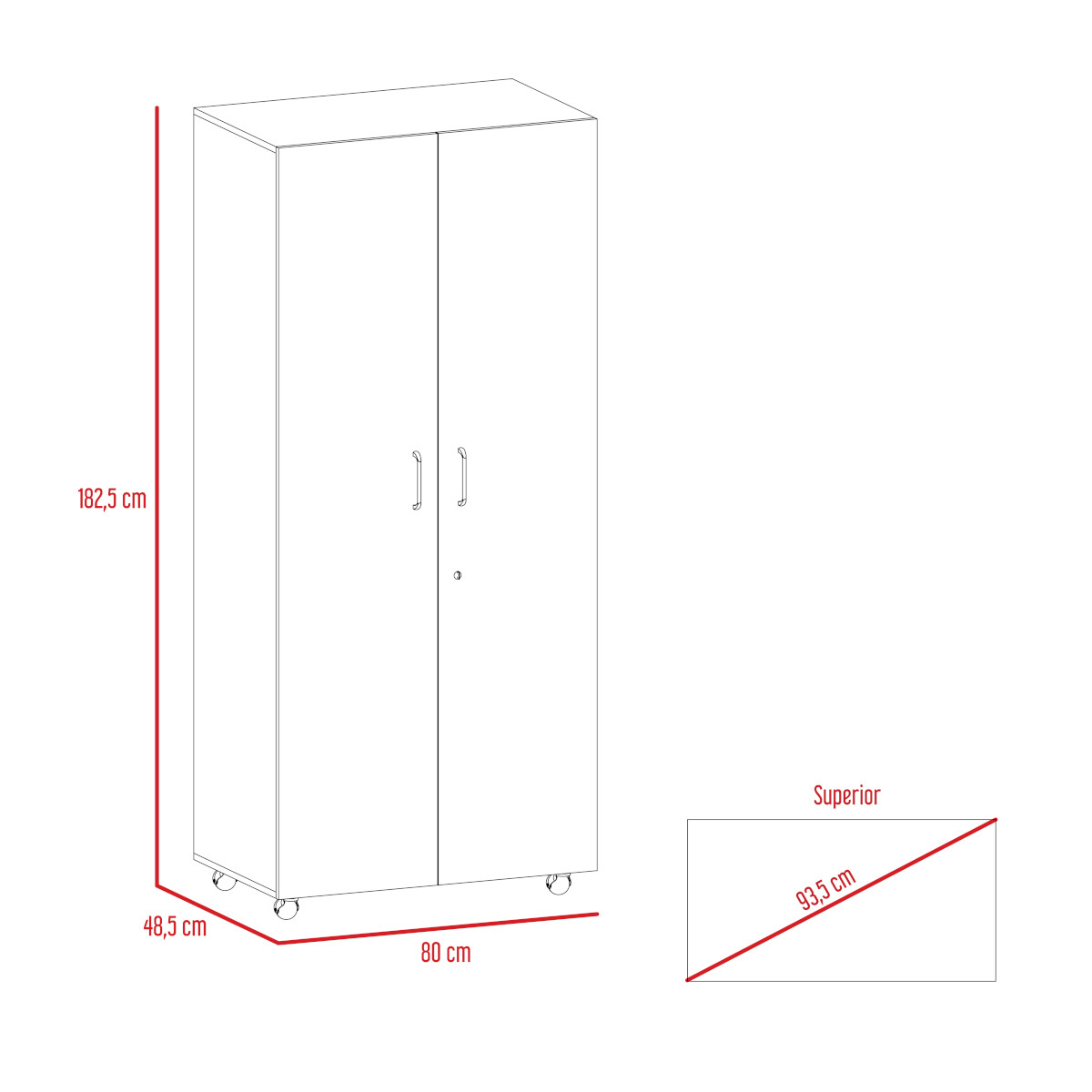 CLOSET ARMABLE MODELO IKO ROVERE EXCELSIOR