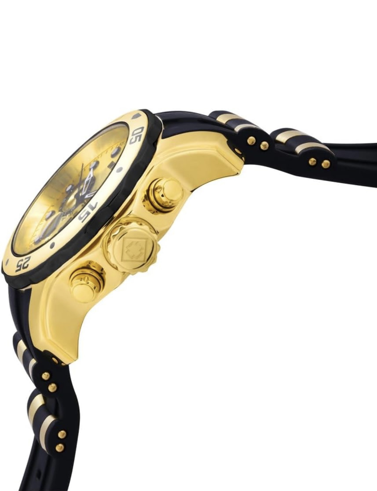 Reloj Invicta 48mm Cubierta Zafiro Negro Con Dorado