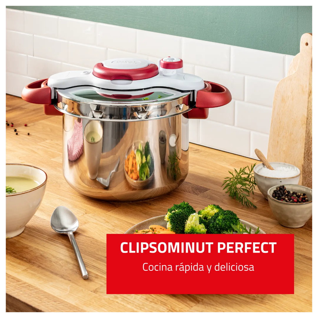Olla A Presión Tefal Clipso Minut'® Perfect 7,5 Lts P4904851.