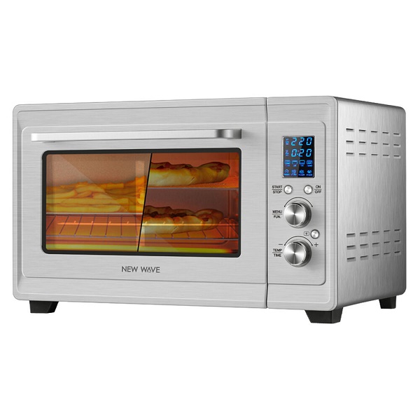 Freidora De Aire y Horno Tostador New Wave 3143617 28 Litros Digital