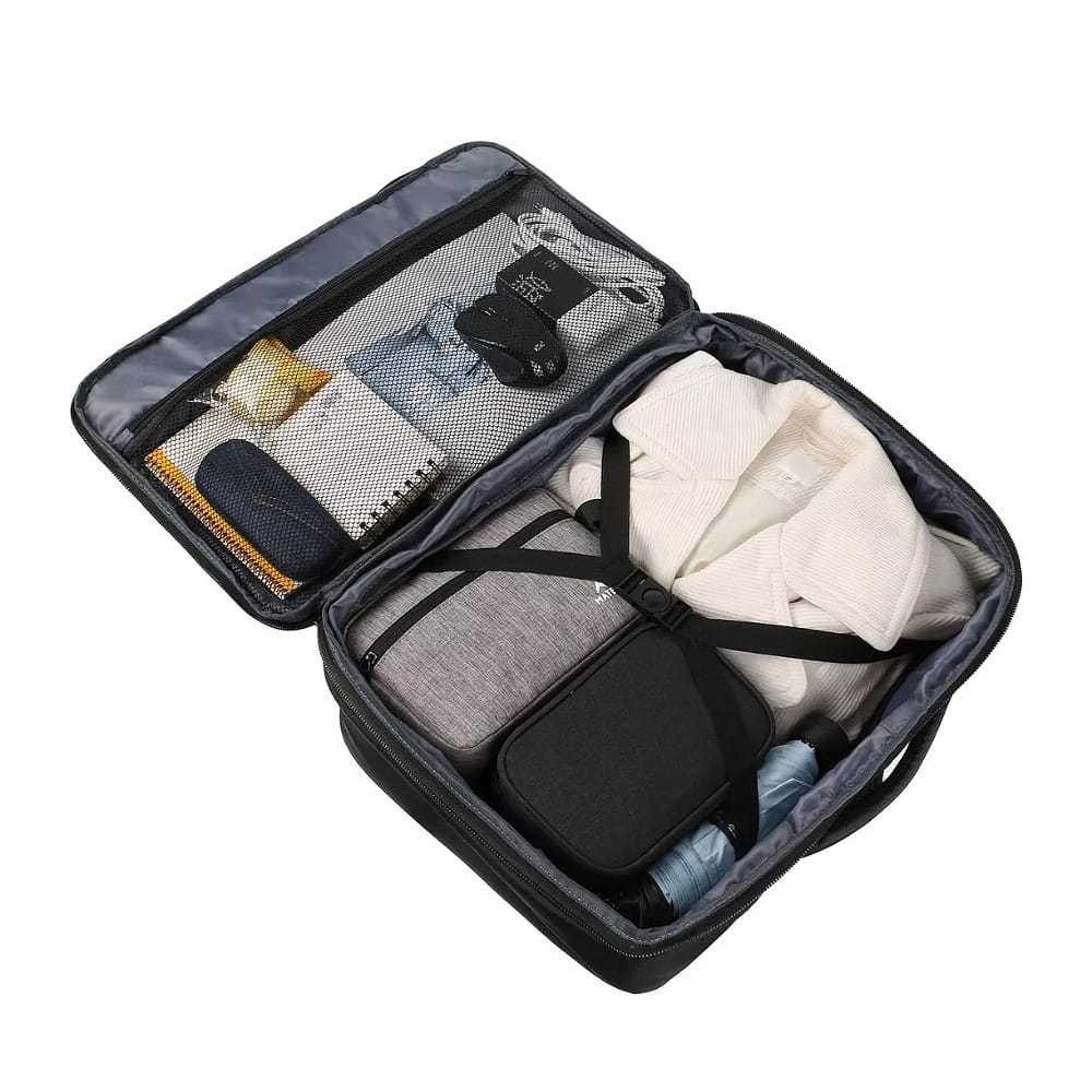 Mochila De Viaje Para Hombre, Aprobado Por Avión 10kg, Mochila De Mano Transporte, 40l Grande Espacio, Ideal Para Viaje Negocios, Impermeable Color NEGRO