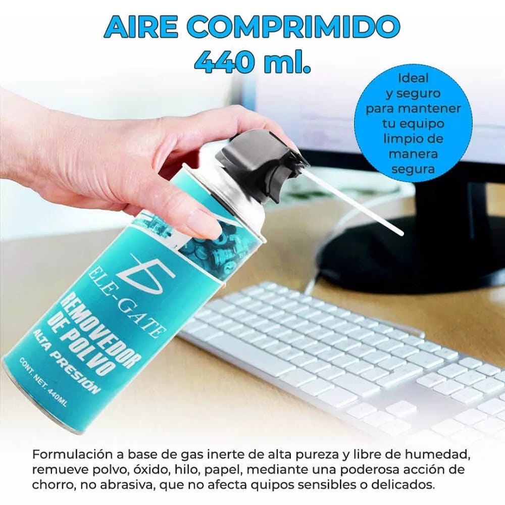 Aire Comprimido Removedor De Polvo 440ml 12 Piezas Mayoreo