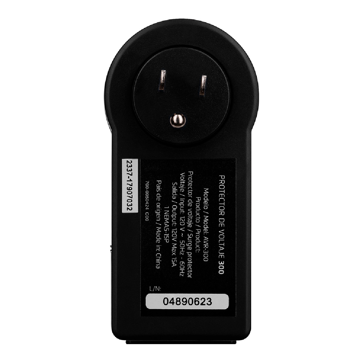 PROTECTOR DE VOLTAJE VORAGO AVR-300 900 JOULES RJ45/RJ11 PARA ELECTRODOMÉSTICOS.