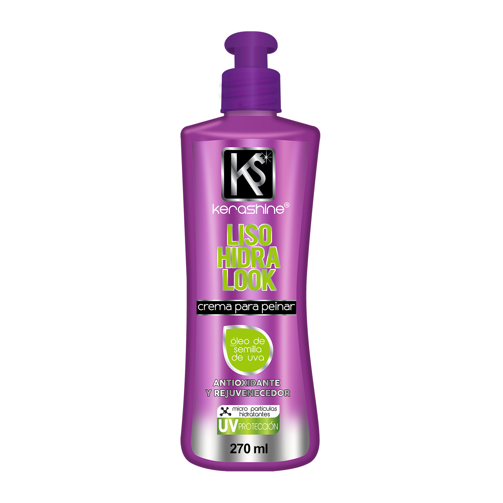 Kerashine crema para peinar liso hidralook 270 -3pz