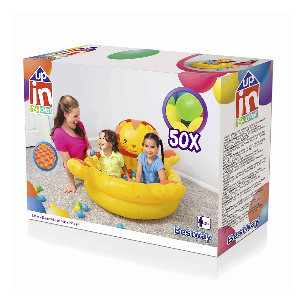 Alberca De Pelotas Piscina Infable Para Niños Diseño Leon