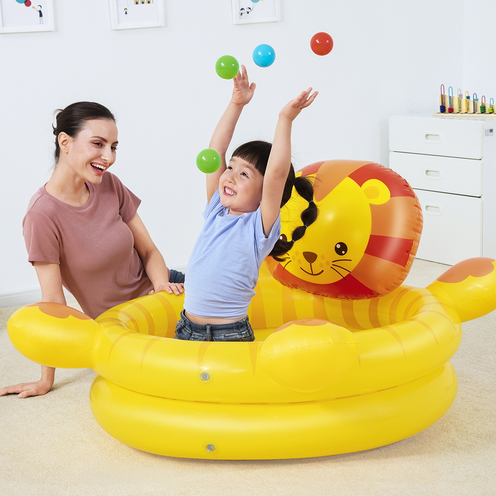 Alberca De Pelotas Piscina Infable Para Niños Diseño Leon