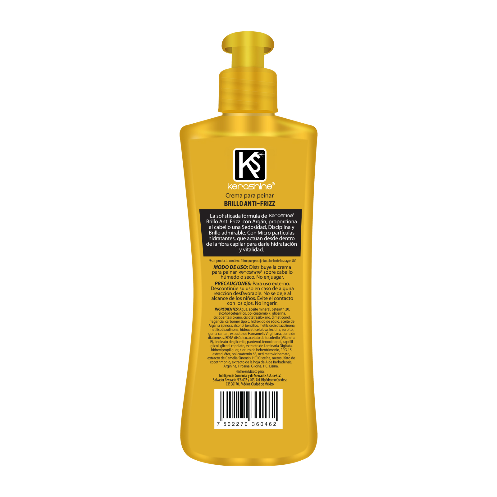 kerashine crema para peinar argan 270 - 3 pz