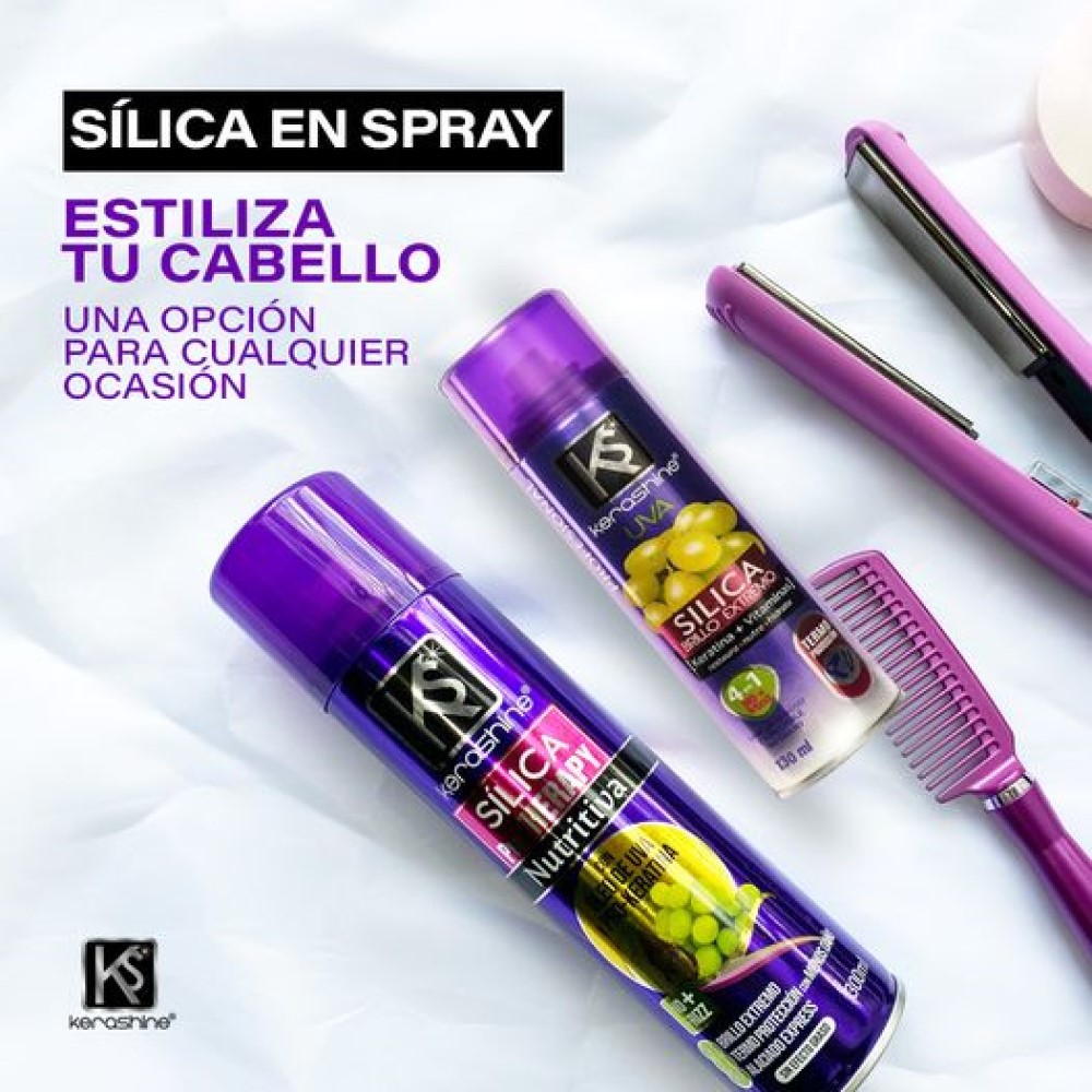 kerashine sílica en spray Termo protector uva 300 ml - 4 pz